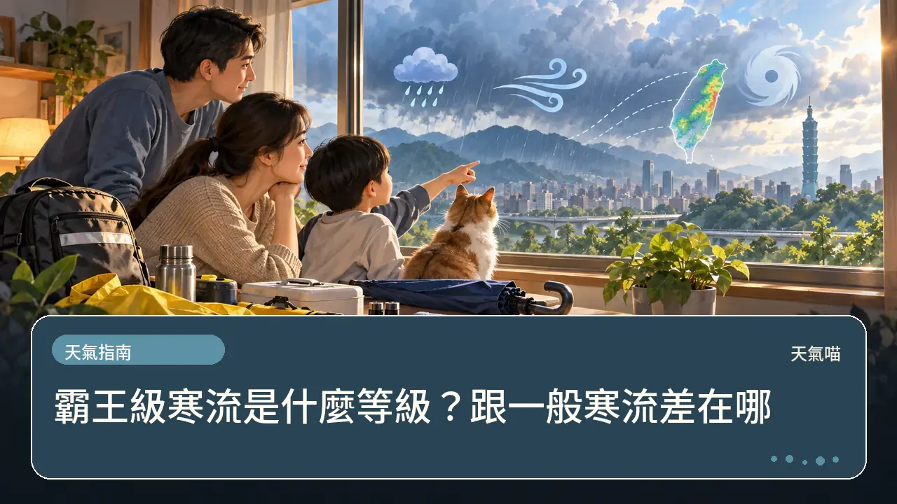 霸王級寒流是什麼等級?跟一般寒流差在哪主題插畫